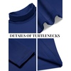 image:imageCOOFANDY Mens Slim Fit Basic Turtleneck Long Sleeve Lightweight Pullover Sweaters Casual Knitted TopsRoyal Blue