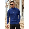 image:imageCOOFANDY Mens Slim Fit Basic Turtleneck Long Sleeve Lightweight Pullover Sweaters Casual Knitted TopsRoyal Blue