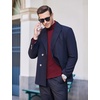 image:imageCOOFANDY Mens Slim Fit Basic Turtleneck Long Sleeve Lightweight Pullover Sweaters Casual Knitted TopsWine Red