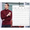 image:imageCOOFANDY Mens Slim Fit Basic Turtleneck Long Sleeve Lightweight Pullover Sweaters Casual Knitted TopsWine Red