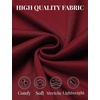 image:imageCOOFANDY Mens Slim Fit Basic Turtleneck Long Sleeve Lightweight Pullover Sweaters Casual Knitted TopsWine Red