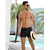 image:imageCOOFANDY Mens Square Leg Swim Briefs Tight Swim Trunks Swimsuit Athletic Bathing Suit Swimwear with LinerA Solid  Black