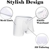 image:imageCOOFANDY Mens Square Leg Swim Briefs Tight Swim Trunks Swimsuit Athletic Bathing Suit Swimwear with LinerA Solid  White