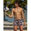 image:imageCOOFANDY Mens Square Leg Swim Briefs Tight Swim Trunks Swimsuit Athletic Bathing Suit Swimwear with LinerP Pattern10  Hibiscus