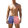 image:imageCOOFANDY Mens Square Leg Swim Briefs Tight Swim Trunks Swimsuit Athletic Bathing Suit Swimwear with LinerP Pattern12  American Flag