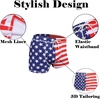 image:imageCOOFANDY Mens Square Leg Swim Briefs Tight Swim Trunks Swimsuit Athletic Bathing Suit Swimwear with LinerP Pattern12  American Flag
