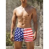 image:imageCOOFANDY Mens Square Leg Swim Briefs Tight Swim Trunks Swimsuit Athletic Bathing Suit Swimwear with LinerP Pattern12  American Flag