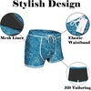 image:imageCOOFANDY Mens Square Leg Swim Briefs Tight Swim Trunks Swimsuit Athletic Bathing Suit Swimwear with LinerPattern  Leaves Flowers