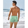 image:imageCOOFANDY Mens Square Leg Swim Briefs Tight Swim Trunks Swimsuit Athletic Bathing Suit Swimwear with LinerPattern  Line Leaf