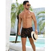 image:imageCOOFANDY Mens Square Leg Swim Briefs Tight Swim Trunks Swimsuit Athletic Bathing Suit Swimwear with LinerPattern  Red Shark