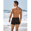 image:imageCOOFANDY Mens Square Leg Swim Briefs Tight Swim Trunks Swimsuit Athletic Bathing Suit Swimwear with LinerPattern  Red Shark