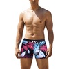 image:imageCOOFANDY Mens Square Leg Swim Briefs Tight Swim Trunks Swimsuit Athletic Bathing Suit Swimwear with LinerPattern5  Tropical Leaves