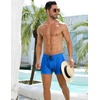 image:imageCOOFANDY Mens Square Leg Swim Briefs Tight Swim Trunks Swimsuit Athletic Bathing Suit Swimwear with LinerSolid  Blue