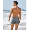 image:imageCOOFANDY Mens Square Leg Swim Briefs Tight Swim Trunks Swimsuit Athletic Bathing Suit Swimwear with LinerSolid  Grey