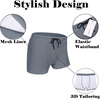image:imageCOOFANDY Mens Square Leg Swim Briefs Tight Swim Trunks Swimsuit Athletic Bathing Suit Swimwear with LinerSolid  Grey