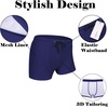 image:imageCOOFANDY Mens Square Leg Swim Briefs Tight Swim Trunks Swimsuit Athletic Bathing Suit Swimwear with LinerSolid  Navy Blue