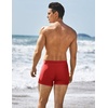 image:imageCOOFANDY Mens Square Leg Swim Briefs Tight Swim Trunks Swimsuit Athletic Bathing Suit Swimwear with LinerSolid  Red