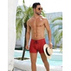 image:imageCOOFANDY Mens Square Leg Swim Briefs Tight Swim Trunks Swimsuit Athletic Bathing Suit Swimwear with LinerSolid  Red
