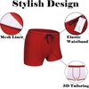 image:imageCOOFANDY Mens Square Leg Swim Briefs Tight Swim Trunks Swimsuit Athletic Bathing Suit Swimwear with LinerSolid  Red