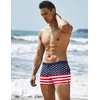 image:imageCOOFANDY Mens Square Leg Swim Briefs Tight Swim Trunks Swimsuit Athletic Bathing Suit Swimwear with LinerZ American Flag