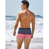 image:imageCOOFANDY Mens Square Leg Swim Briefs Tight Swim Trunks Swimsuit Athletic Bathing Suit Swimwear with LinerZ American Flag