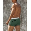 image:imageCOOFANDY Mens Square Leg Swim Briefs Tight Swim Trunks Swimsuit Athletic Bathing Suit Swimwear with LinerZ Army Green