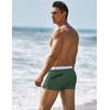 image:imageCOOFANDY Mens Square Leg Swim Briefs Tight Swim Trunks Swimsuit Athletic Bathing Suit Swimwear with LinerZ Army Green