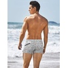 image:imageCOOFANDY Mens Square Leg Swim Briefs Tight Swim Trunks Swimsuit Athletic Bathing Suit Swimwear with LinerZ Black Leaves
