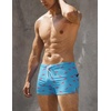 image:imageCOOFANDY Mens Square Leg Swim Briefs Tight Swim Trunks Swimsuit Athletic Bathing Suit Swimwear with LinerZ Blue Shark