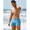 image:imageCOOFANDY Mens Square Leg Swim Briefs Tight Swim Trunks Swimsuit Athletic Bathing Suit Swimwear with LinerZ Blue Shark