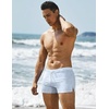 image:imageCOOFANDY Mens Square Leg Swim Briefs Tight Swim Trunks Swimsuit Athletic Bathing Suit Swimwear with LinerZ Blue Stripes
