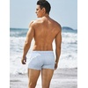 image:imageCOOFANDY Mens Square Leg Swim Briefs Tight Swim Trunks Swimsuit Athletic Bathing Suit Swimwear with LinerZ Blue Stripes