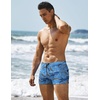 image:imageCOOFANDY Mens Square Leg Swim Briefs Tight Swim Trunks Swimsuit Athletic Bathing Suit Swimwear with LinerZ Cashew Flower