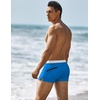 image:imageCOOFANDY Mens Square Leg Swim Briefs Tight Swim Trunks Swimsuit Athletic Bathing Suit Swimwear with LinerZ Light Blue