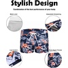 image:imageCOOFANDY Mens Square Leg Swim Briefs Tight Swim Trunks Swimsuit Athletic Bathing Suit Swimwear with LinerZ Navy Blue Flowers