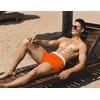 image:imageCOOFANDY Mens Square Leg Swim Briefs Tight Swim Trunks Swimsuit Athletic Bathing Suit Swimwear with LinerZ Orange