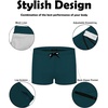 image:imageCOOFANDY Mens Square Leg Swim Briefs Tight Swim Trunks Swimsuit Athletic Bathing Suit Swimwear with LinerZ Peacock Blue