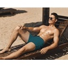 image:imageCOOFANDY Mens Square Leg Swim Briefs Tight Swim Trunks Swimsuit Athletic Bathing Suit Swimwear with LinerZ Peacock Blue
