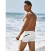 image:imageCOOFANDY Mens Square Leg Swim Briefs Tight Swim Trunks Swimsuit Athletic Bathing Suit Swimwear with LinerZ White
