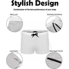 image:imageCOOFANDY Mens Square Leg Swim Briefs Tight Swim Trunks Swimsuit Athletic Bathing Suit Swimwear with LinerZ White