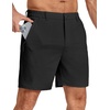 image:imageCOOFANDY Mens Stretch Golf Shorts 7 Lightweight Casual Hiking Shorts Summer Athletic Work Dress Hybrid ShortsBlack