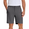 image:imageCOOFANDY Mens Stretch Golf Shorts 7 Lightweight Casual Hiking Shorts Summer Athletic Work Dress Hybrid ShortsDark Grey