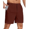 image:imageCOOFANDY Mens Stretch Golf Shorts 7 Lightweight Casual Hiking Shorts Summer Athletic Work Dress Hybrid ShortsWine Red