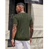 image:imageCOOFANDY Mens TShirts Short Sleeve Knit Shirt Crew Neck Sweater Fashion Casual Textured Pullover TeesArmy Green