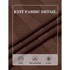 image:imageCOOFANDY Mens TShirts Short Sleeve Knit Shirt Crew Neck Sweater Fashion Casual Textured Pullover TeesBrown