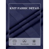 image:imageCOOFANDY Mens TShirts Short Sleeve Knit Shirt Crew Neck Sweater Fashion Casual Textured Pullover TeesNavy Blue