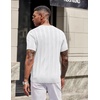 image:imageCOOFANDY Mens TShirts Short Sleeve Knit Shirt Crew Neck Sweater Fashion Casual Textured Pullover TeesWhite