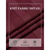 image:imageCOOFANDY Mens TShirts Short Sleeve Knit Shirt Crew Neck Sweater Fashion Casual Textured Pullover TeesWine Red
