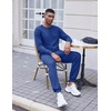 image:imageCOOFANDY Mens Tracksuit 2 Piece Long Sleeve Pullover Jogging Track Suit Athletic Casual SweatsuitBlue