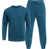 image:imageCOOFANDY Mens Tracksuit 2 Piece Long Sleeve Pullover Jogging Track Suit Athletic Casual SweatsuitDark Blue